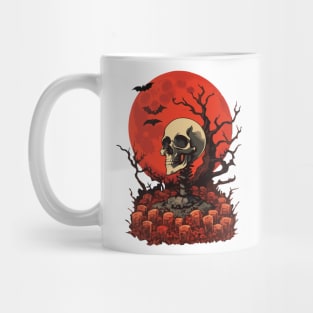 Tombstone skull Mug